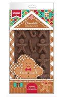 Handstand Kitchen Chocolate Factory Gingerbread Man Silicone Holiday Chocolate Mold with Recipe Cards N2