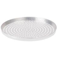 American Metalcraft A4016SP 16" x 1" Super Perforated Standard Weight Aluminum Straight Sided Pizza Pan N2