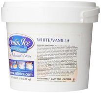Satin Ice Rolled Fondant Icing - White/Vanilla - 5lb N2