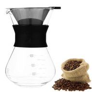 Clever Coffee Dripper Pure Over Coffee Maker Permanent Reusable Stainless Steel Coffee Filter Brewer Pyrex Glass... N9