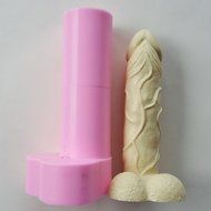 Novelty Willy Shape Fondant Cake Decoration Craft DIY Mold Hen Party S/M/L - Pink, 13cm N8