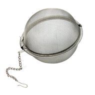 Reusable Stainless Steel Round Ball Locking Spice Tea Strainer Mesh (9CM) N5