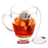 Super Kitchen Ultra Fine Premium Stainless Steel Tea Infuser With Brush Strainer Filters Tea Interval Diffuser... N4