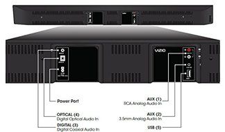 VIZIO 5.1 Sound Bar Speaker - Table Mountable, Wall Mountable - Wireless Speaker(s) - 60 Hz - 19 kHz - Dolby Digital... N4
