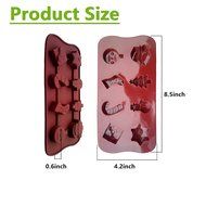 Cherryard Christmas Theme Silicone Chocolate Candy Mold