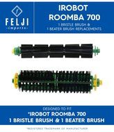 Felji iRobot Roomba 700 1 Bristle Brush &amp; 1 Beater Brush Replacement