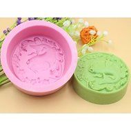 Y&amp;XL&amp;H Carp Fish Flower Shaped Fondant Cake Chocolate Mold N3