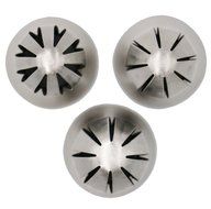 3PCS/Set Russian Piping Tips, SOOKOO Sphere Ball Tips Russian Icing Piping Nozzles Pastry Cake Fondant Cupcake... N12