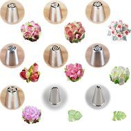 Home Papa Russian Piping Tips Icing Nozzles (Pack of 23): for Cakes Cupcakes Decoration - 7 for Flowers and 2... N4