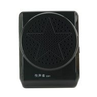 Portable Mini Voice Amplifier For Teaching Guiding Speaker Presentations Up To 15 Hours 20W With Microphone (Black) N3