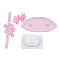 Ckeyin &reg; 3pcs Handbag Shape Plastic Fondant Cake Mold Tools for DIY Birthday Wedding Cake Sugar Craft Decorating N4