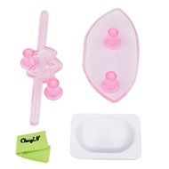 Ckeyin &reg; 3pcs Handbag Shape Plastic Fondant Cake Mold Tools for DIY Birthday Wedding Cake Sugar Craft Decorating N5