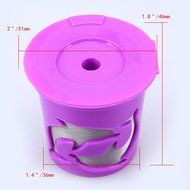 Whosee Purple Reusable K-Cups Coffee Filter Pack 53ml Coffee Powder Filter New N11