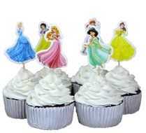BETOP HOUSE Set of 24 Pieces Snow White Theme Cake Cupcake Decorative Cupcake Topper for Kids Birthday Party Themed... N2