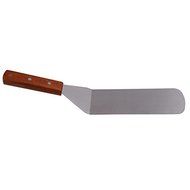 Stainless Steel Spatula Scraper with Wooden Handle Cake Cooking Utensil N2