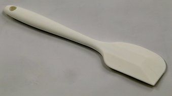 PHT Silicone Spatula Spoon Brush , 8", Set of 3 White N4