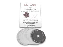 My-Cap's Cap to Reuse Capsules for Nespresso VertuoLine Brewers