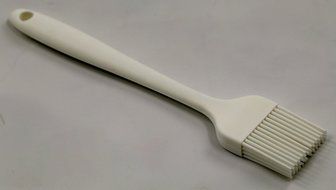 PHT Silicone Spatula Spoon Brush , 8", Set of 3 White N6