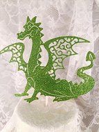 Dragon Themed Party - Cake and Cupcake Toppers N6