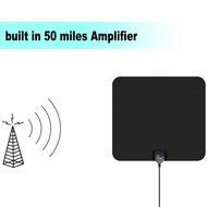 50 Miles PChero Range Built-in Digital Amplified Indoor HDTV Antenna with F Male Connector, 16ft Coax Cable and... N4