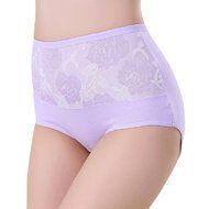 Underpants ，Beautyvan Comfortable High Waist Cotton Women Briefs Healthy Panties Underwear Plus Size (L, Red) N11