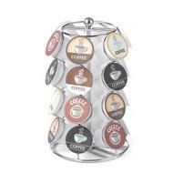 24 Capacity Coffee Pod Carousel in Chrome Finish