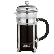 VonShef 12 Cup 48-Oz Glass French Press Cafetiere Coffee Maker N10