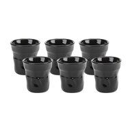 Bialetti 06814 Bicchierini Espresso Cups, White, Set of 6 N4