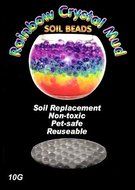 Rainbow Crystal Mud - Soil Beads - Colorful Soil Replacement for Flower Succulents and Centerpieces (Purple) N4
