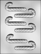 CK Products 3-3/4-Inch Candy Canes Chocolate Mold