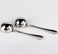 Minigianni Thick Endurance Stainless Steel 1 Tablespoon Measuring Coffee Scoop Spoon, Set of 2 N5