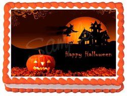 Halloween #3 Edible Cake Topper - 1/4 Sheet