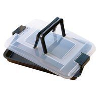 Kaiser 750002 Baking Pan with Lid , Black/Transparent