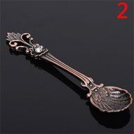 Genenic Kitchen Tools Retro Coffee Spoon Tea Metal N12