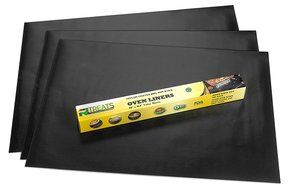 RL Treats Non Stick Teflon Oven Liners Pack of 3 Perfect for standard 30" ovens (23" x 16.25" x 0.2mm) N2