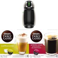 DeLonghi Nescafe Dolce Gusto Genio Coffeemaker with Nescafe Dolce Gusto Brewers, Cappuccino(48 Count) and Americano...