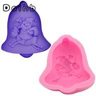 Doinb Christmas Trees Santa Claus Snowman Deer FDA Silicone Fondant Molds Outer Size 7.3x7.3x1.2cm GJM-2800 N30