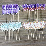 Yunko Set of 24 Farm Animals Cake Cupcake Decorative Cupcake Topper for Kids Birthday Party Themed Party Baby... N32