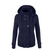Outwear,Morecome Winter Women Warm Double-breasted Hooded Slim Jacket N16