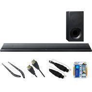 Sony Ultra-Slim 2.1 Channel Sound Bar with Bluetooth (HT-CT390) with Soundbar Bracket, High-Speed HDMI Cable with... N5