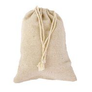 10 x Linen Jute Cloth Sack Jewelry Pouch Drawstring Gift Bags (Leaf Pattern) N9