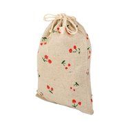 10 x Linen Jute Cloth Sack Jewelry Pouch Drawstring Gift Bags (Leaf Pattern) N11