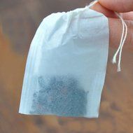 50pcs Drawstring Bags Nut Milk Tea Fruit Juice Strainer Filter Bag (white, 11 x 8cm) N28