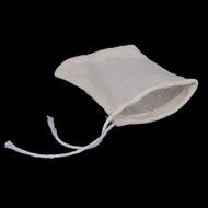 50pcs Drawstring Bags Nut Milk Tea Fruit Juice Strainer Filter Bag (white, 11 x 8cm) N36