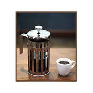 French Press Espresso Maker Cafetiere Triple Filters Stainless Steel Coffee Plunger N4