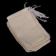 50pcs Drawstring Bags Nut Milk Tea Fruit Juice Strainer Filter Bag (white, 11 x 8cm) N38