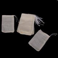 50pcs Drawstring Bags Nut Milk Tea Fruit Juice Strainer Filter Bag (white, 11 x 8cm) N39