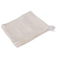 50pcs Drawstring Bags Nut Milk Tea Fruit Juice Strainer Filter Bag (white, 11 x 8cm) N40
