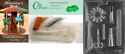 Cybrtrayd J077 Manicure Kit Chocolate Candy Mold with Exclusive Cybrtrayd Copyrighted Chocolate Molding Instructions N3