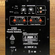 Theater Solutions SUB8DM Down Firing Powered Subwoofer (Mahogany)